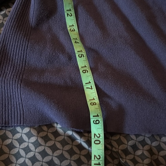 Chicos blue turtle neck sweater Sz 1 - Picture 6 of 11